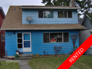 Burnaby 1/2 Duplex for rent: 3 bedroom 1400 sqft (Listed 2009-03-01)